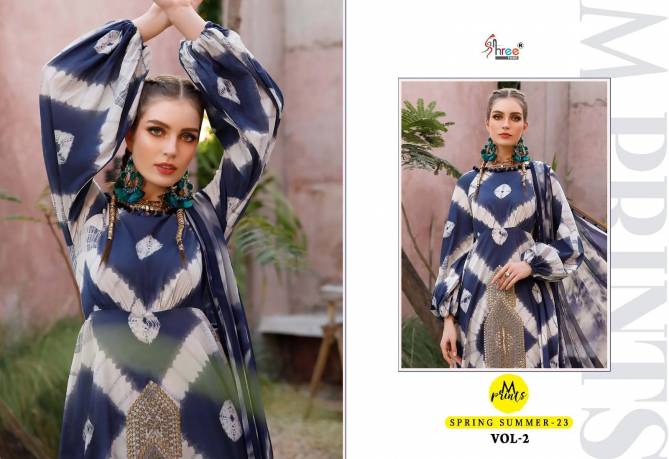 M Print Spring Summer 23 Vol 2 By Shree Cotton Pakistani Suits Wholesale Clothing Distributors In India